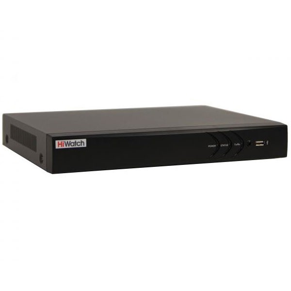 HD-TVI регистратор Hikvision HiWatch DS-H304QA(B) — 4-канальный гибридный c AcuSense и AoC