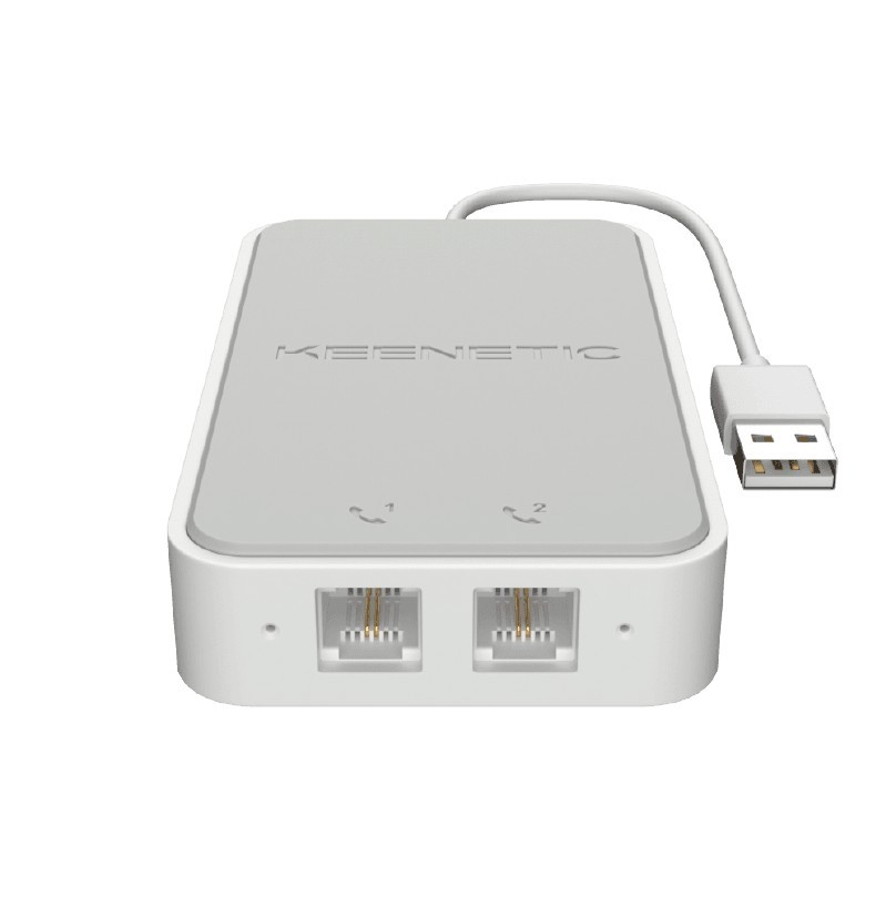 Keenetic Linear (KN-3110) USB-адаптер для двух аналоговых телефонов