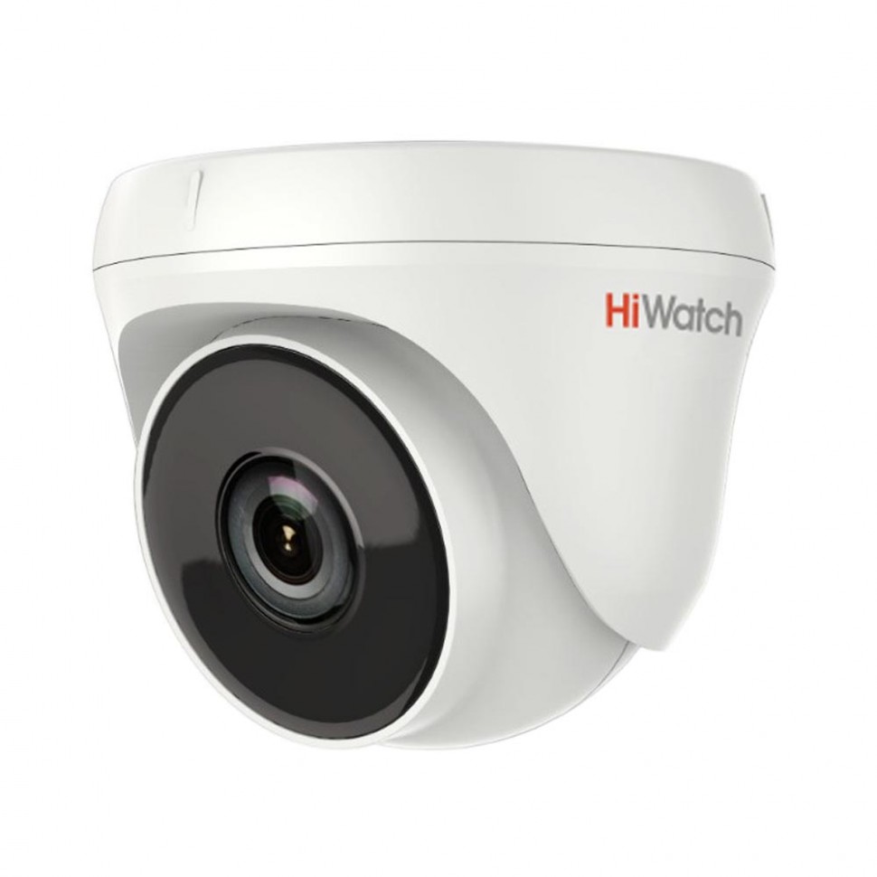 Hikvision HiWatch DS-T233 — 2Мп купольная HD-TVI видеокамера с EXIR-подсветкой до 40м