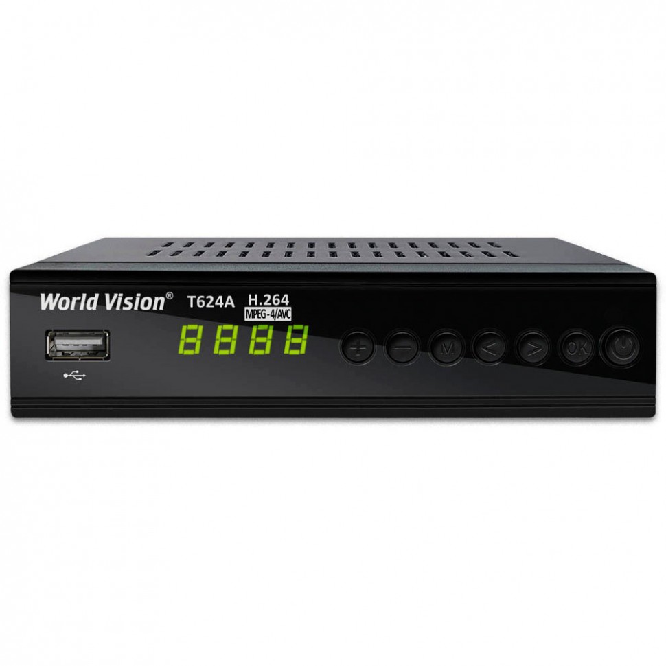 Цифровой эфирный-кабельный ресивер World Vision T624A