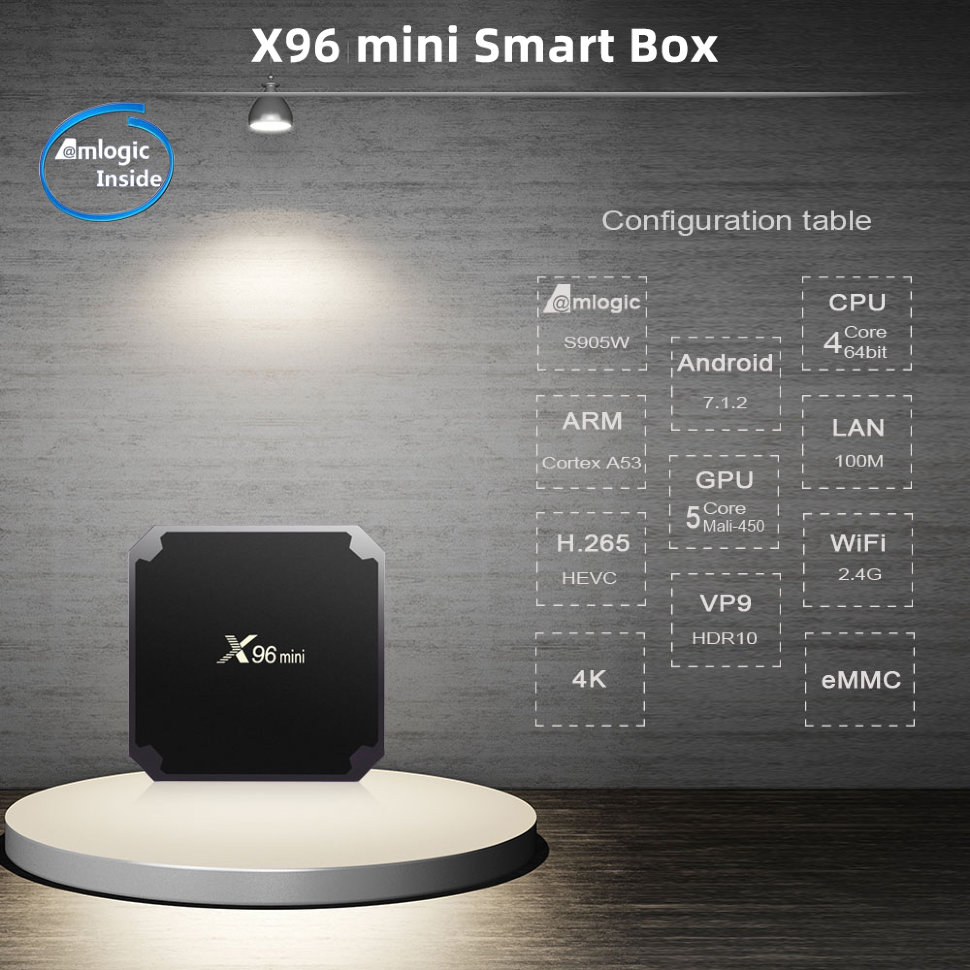 X96 Mini TV Box 2/16GB фото 1