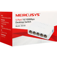 Mercusys MS105 — 5-портовый 10/100 Мбит/с настольный коммутатор