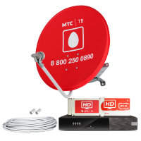 Спутниковый комплект МТС ТВ с ресивером HD BOX Tiviar Mini HD