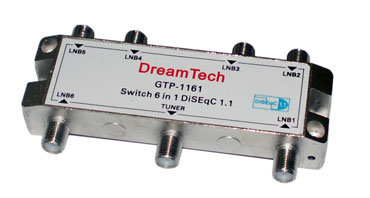 DiSEqC-переключатель DreamTech GTP-1161 6x1