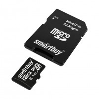 Карта памяти Smartbuy micro SDXC 128GB с адаптером (SB128GBSDCL10-01)